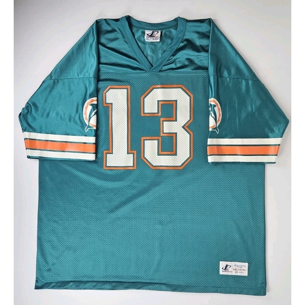 Miami Dolphins Men's Vintage Logo Athletic Dan Marino Jersey Made in USA 2XL